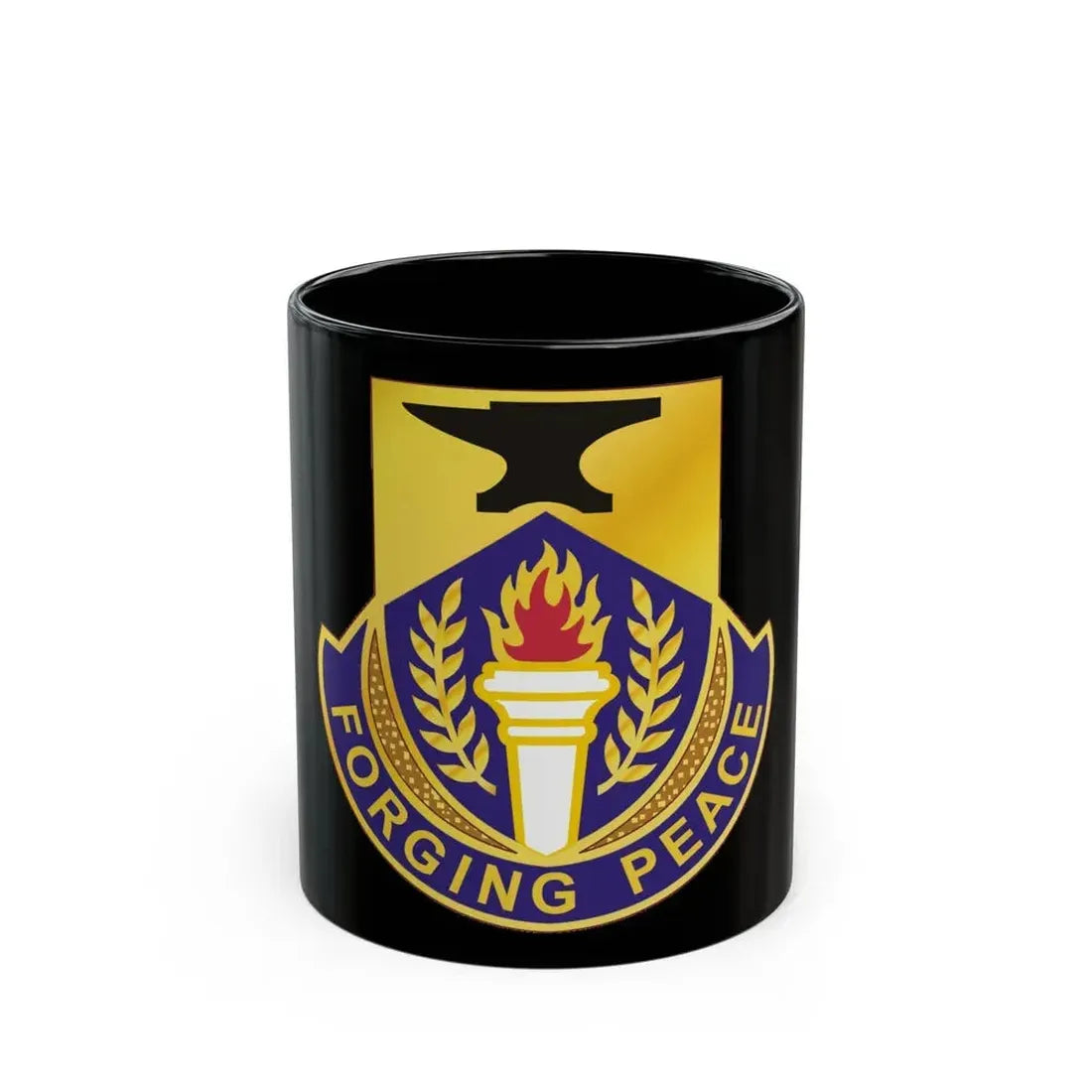 412 Civil Affairs Battalion (U.S. Army) Black Coffee Mug - Go Mug Yourself