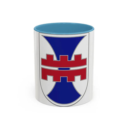 412 Engineer Command (U.S. Army) Accent Coffee Mug 11oz Light Blue - Go Mug Yourself