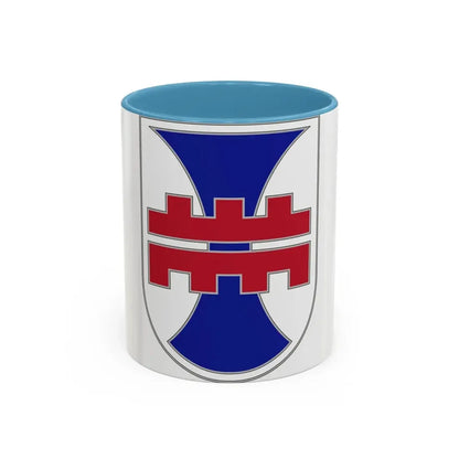 412 Engineer Command (U.S. Army) Accent Coffee Mug 11oz Light Blue - Go Mug Yourself
