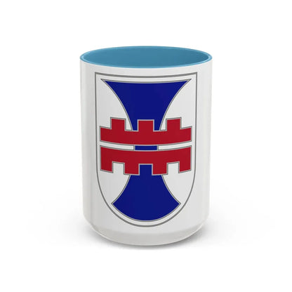 412 Engineer Command (U.S. Army) Accent Coffee Mug 15oz Light Blue - Go Mug Yourself