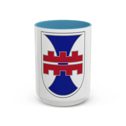 412 Engineer Command (U.S. Army) Accent Coffee Mug 15oz Light Blue - Go Mug Yourself