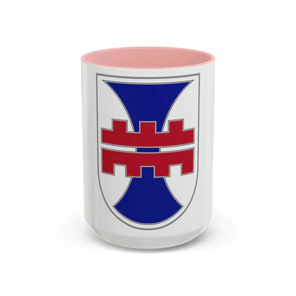 412 Engineer Command (U.S. Army) Accent Coffee Mug 15oz Pink - Go Mug Yourself