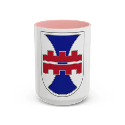 412 Engineer Command (U.S. Army) Accent Coffee Mug 15oz Pink - Go Mug Yourself