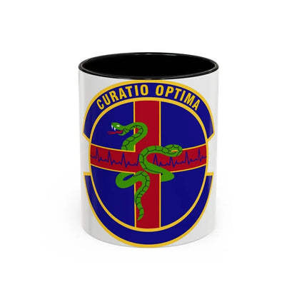 412 Healthcare Operations Squadron AFMC (U.S. Air Force) Accent Coffee Mug 11oz Black - Go Mug Yourself