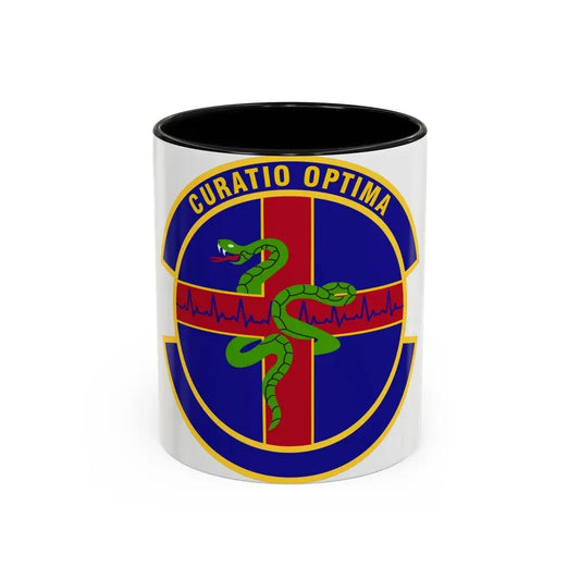 412 Healthcare Operations Squadron AFMC (U.S. Air Force) Accent Coffee Mug 11oz Black - Go Mug Yourself