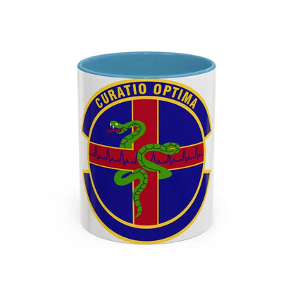 412 Healthcare Operations Squadron AFMC (U.S. Air Force) Accent Coffee Mug 11oz Light Blue - Go Mug Yourself