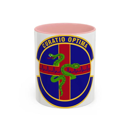 412 Healthcare Operations Squadron AFMC (U.S. Air Force) Accent Coffee Mug 11oz Pink - Go Mug Yourself