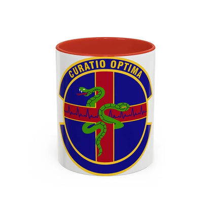412 Healthcare Operations Squadron AFMC (U.S. Air Force) Accent Coffee Mug 11oz Red - Go Mug Yourself