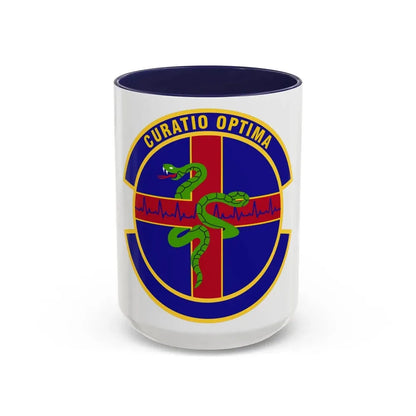 412 Healthcare Operations Squadron AFMC (U.S. Air Force) Accent Coffee Mug 15oz Navy - Go Mug Yourself