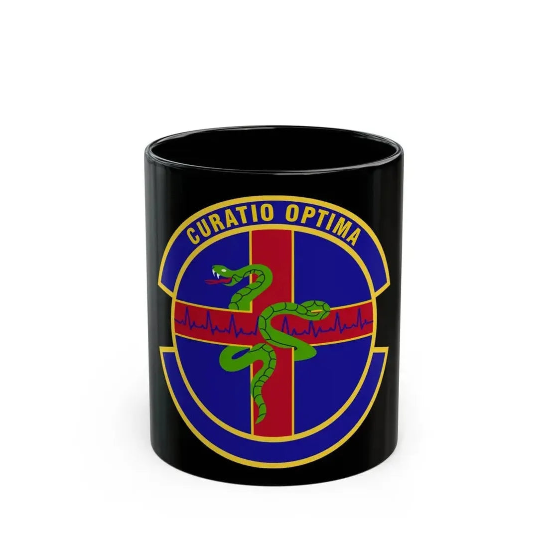 412 Healthcare Operations Squadron AFMC (U.S. Air Force) Black Coffee Mug 11oz - Go Mug Yourself