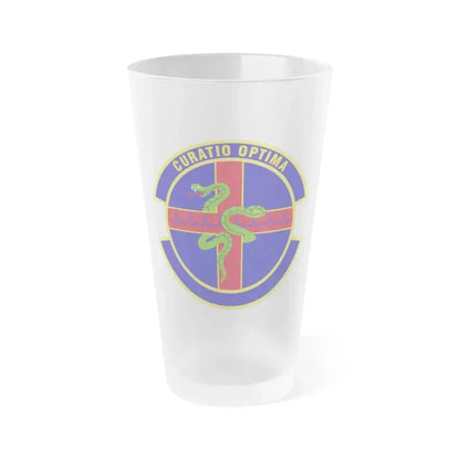 412 Healthcare Operations Squadron AFMC (U.S. Air Force) Frosted Pint Glass 16oz 16oz Frosted - Go Mug Yourself