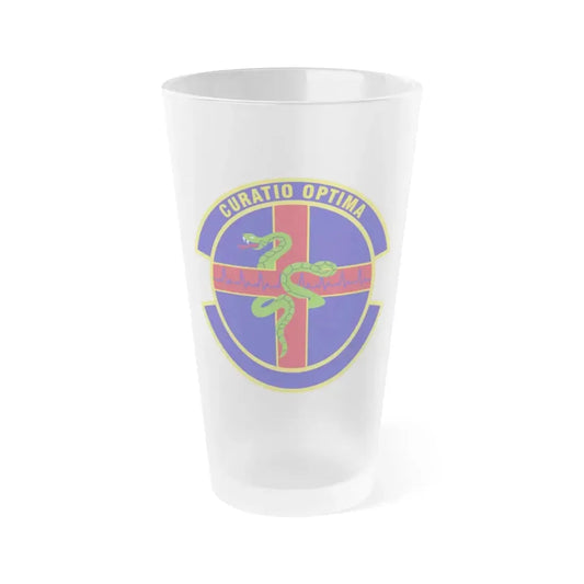 412 Healthcare Operations Squadron AFMC (U.S. Air Force) Frosted Pint Glass 16oz 16oz Frosted - Go Mug Yourself