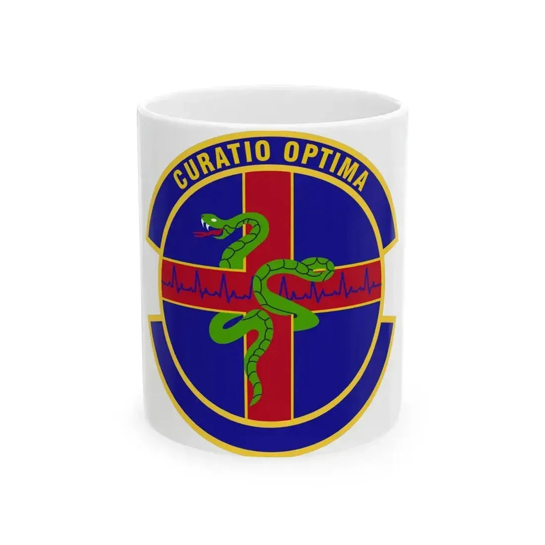 412 Healthcare Operations Squadron AFMC (U.S. Air Force) White Coffee Mug 11oz - Go Mug Yourself