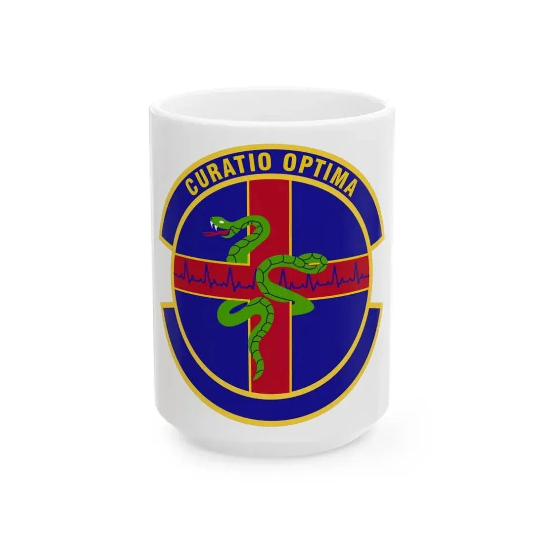 412 Healthcare Operations Squadron AFMC (U.S. Air Force) White Coffee Mug 15oz - Go Mug Yourself
