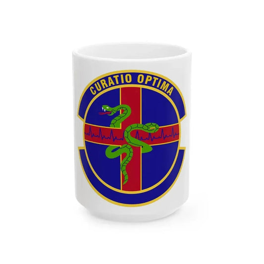 412 Healthcare Operations Squadron AFMC (U.S. Air Force) White Coffee Mug 15oz - Go Mug Yourself