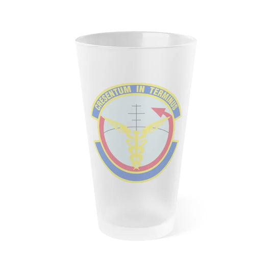 412 Operational Medical Readiness Squadron AFMC (U.S. Air Force) Frosted Pint Glass 16oz-16oz-Frosted-Go Mug Yourself