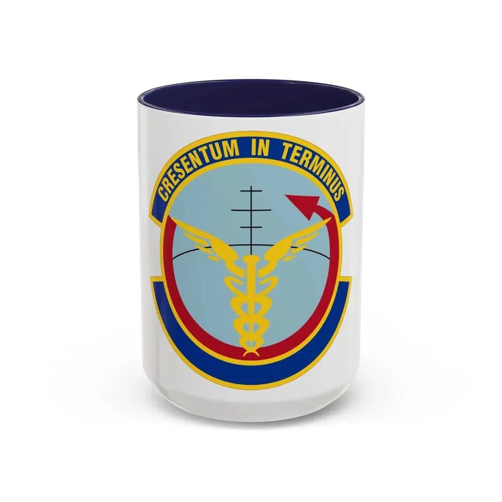 412 Operational Medical Readiness Squadron AFMC (U.S. Air Force) Accent Coffee Mug 15oz Navy - Go Mug Yourself
