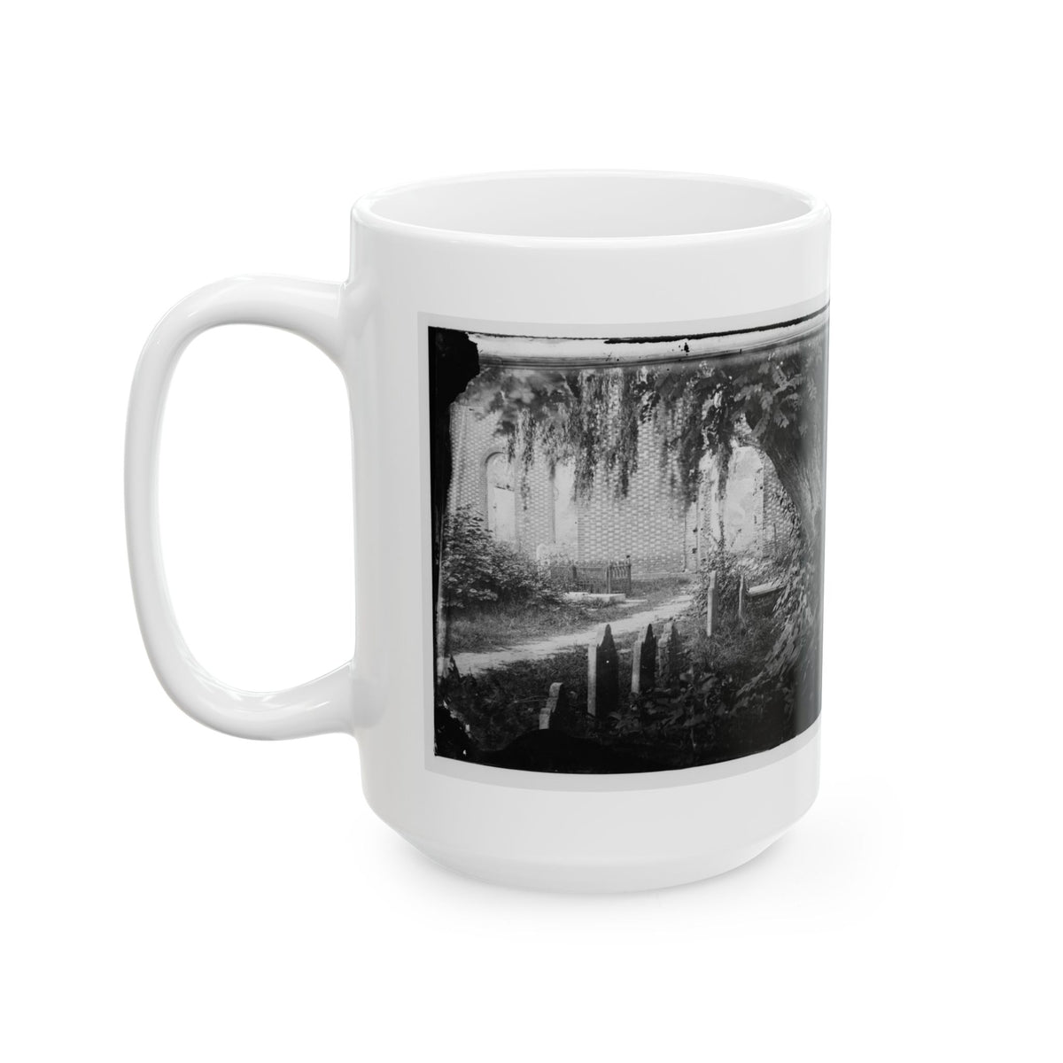 Churchyard With Graves (U.S. Civil War) White Coffee Mug