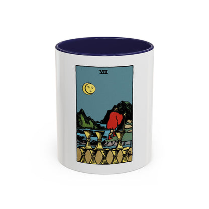 The 8 of Cups (Tarot Card) Accent Coffee Mug