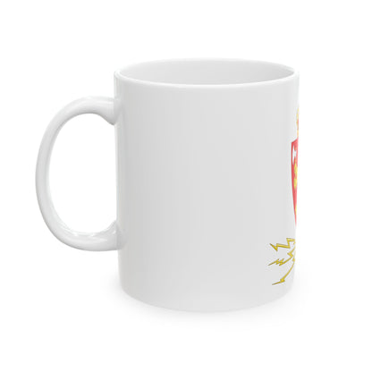 Coat of arms of the Norwegian Telegraph Administration - White Coffee Mug