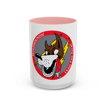 Red Wolfhound Patch (U.S. Air Force) Accent Coffee Mug