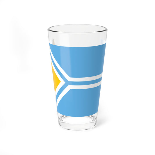 Flag of Tuva (Russia) Pint Glass 16oz