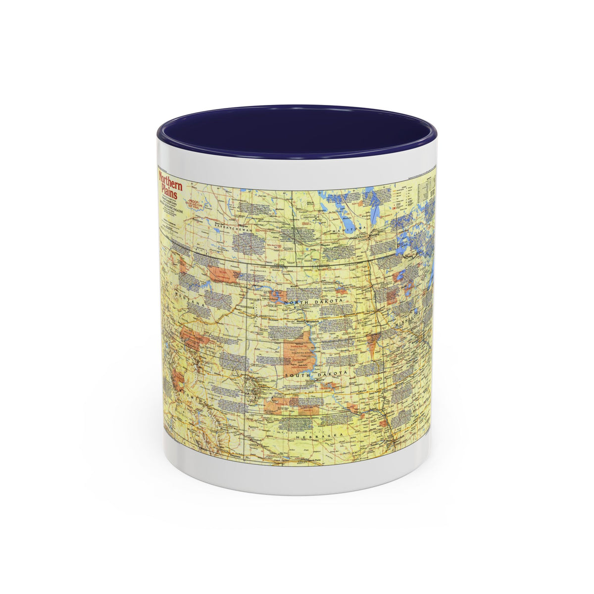 USA - Northern Plains 1 (1986) (Map) Accent Coffee Mug