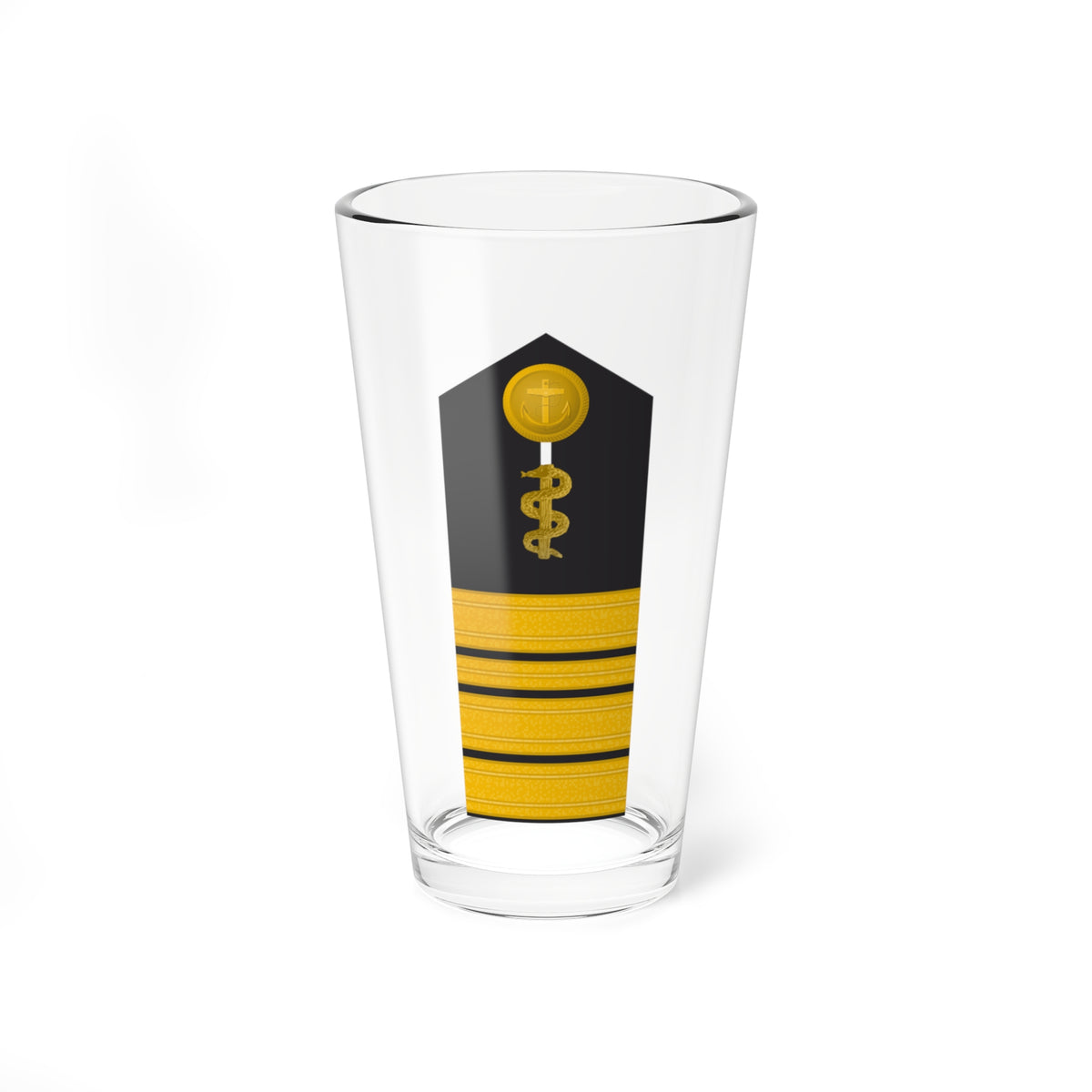 MDS 52b Flottillenarzt San HM L (Military Rank) Pint Glass 16oz