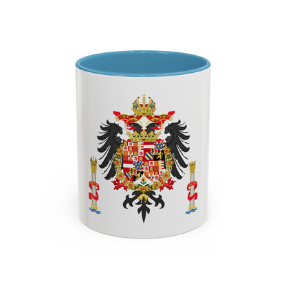 Greater Coat of Arms of Charles V Holy Roman Emperor, Charles I as King of Spain - Accent Coffee Mug