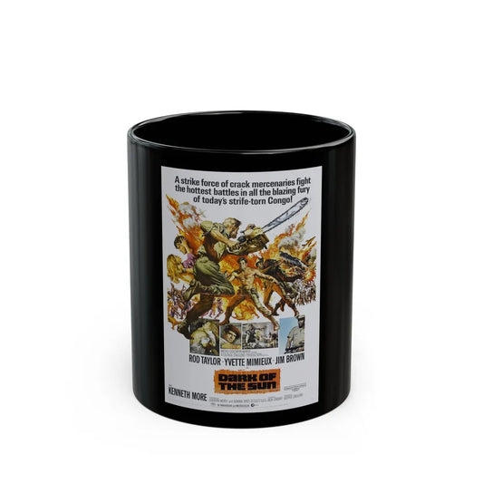 DARK OF THE SUN (MERCENARIES) 1968 Movie Poster - Black Coffee Mug-11oz-Go Mug Yourself