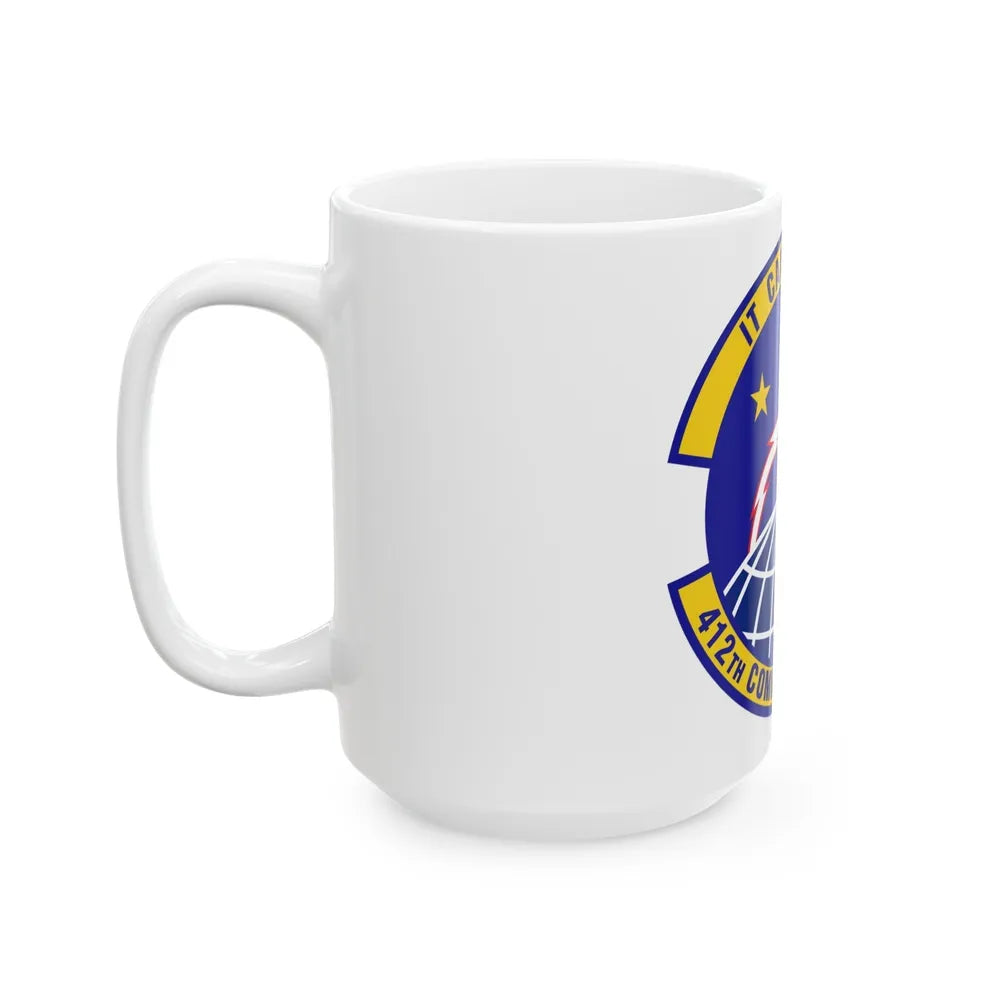 412th Communications Squadron (U.S. Air Force) White Coffee Mug-Go Mug Yourself