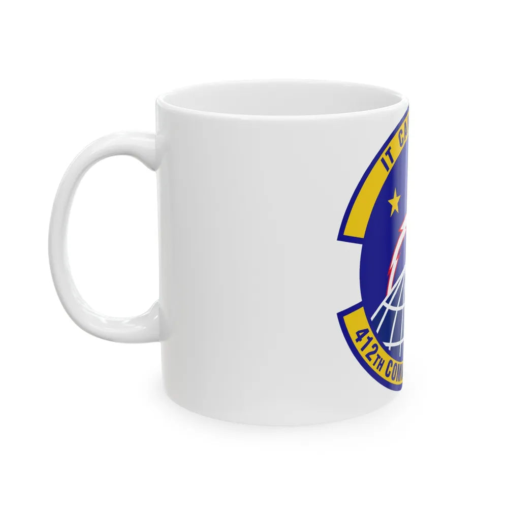 412th Communications Squadron (U.S. Air Force) White Coffee Mug-Go Mug Yourself