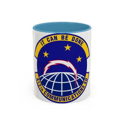 412th Communications Squadron (U.S. Air Force) Accent Coffee Mug 11oz Light Blue - Go Mug Yourself