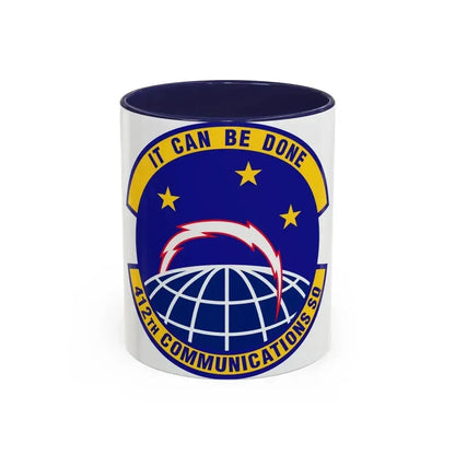 412th Communications Squadron (U.S. Air Force) Accent Coffee Mug 11oz Navy - Go Mug Yourself