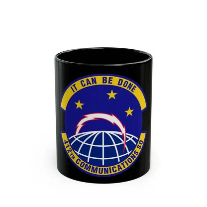 412th Communications Squadron (U.S. Air Force) Black Coffee Mug 11oz - Go Mug Yourself