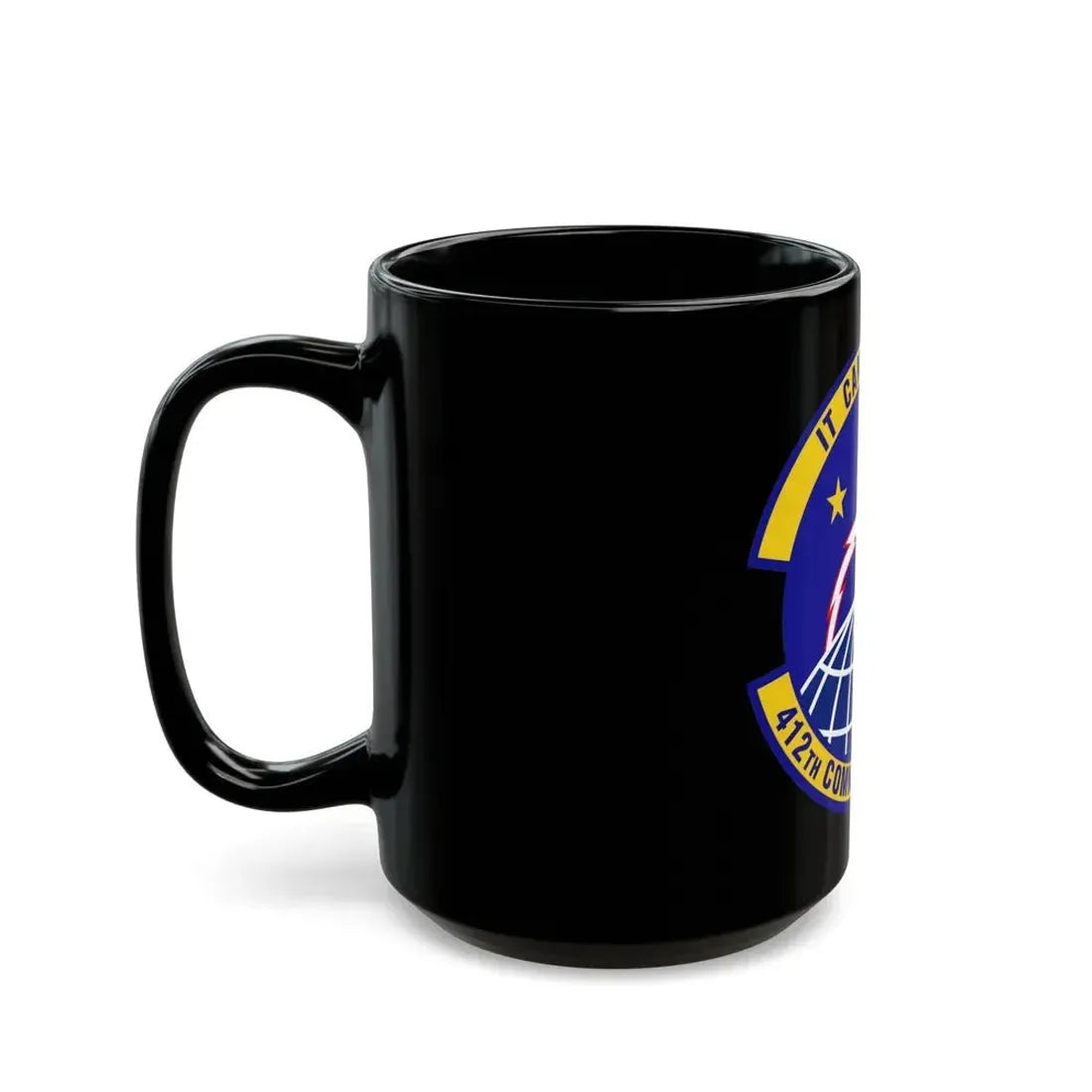 412th Communications Squadron (U.S. Air Force) Black Coffee Mug - Go Mug Yourself