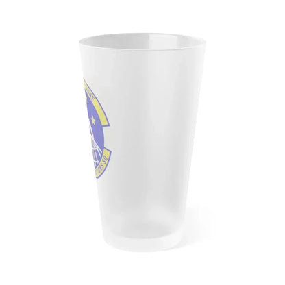 412th Communications Squadron (U.S. Air Force) Frosted Pint Glass 16oz - Go Mug Yourself