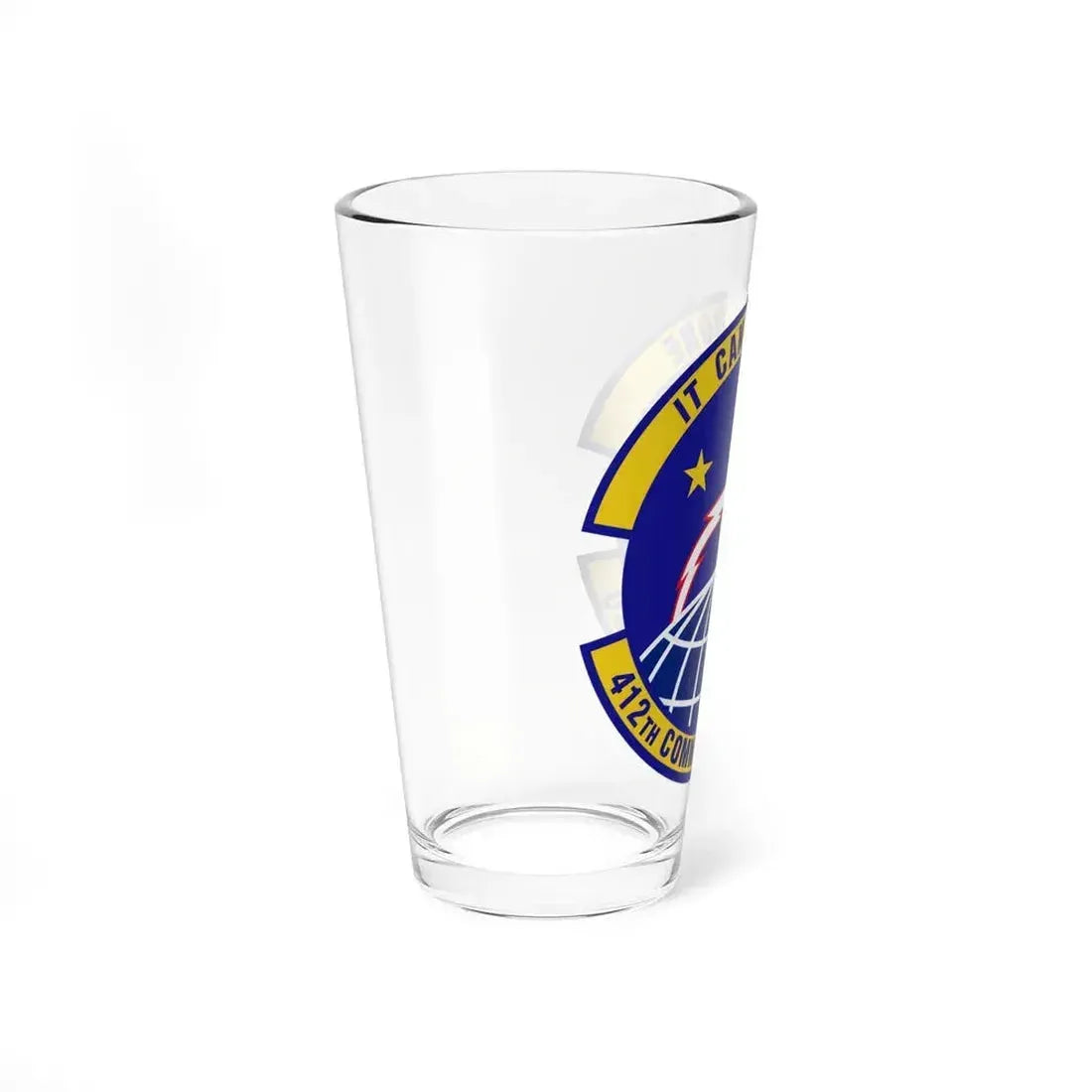 412th Communications Squadron (U.S. Air Force) Pint Glass 16oz - Go Mug Yourself