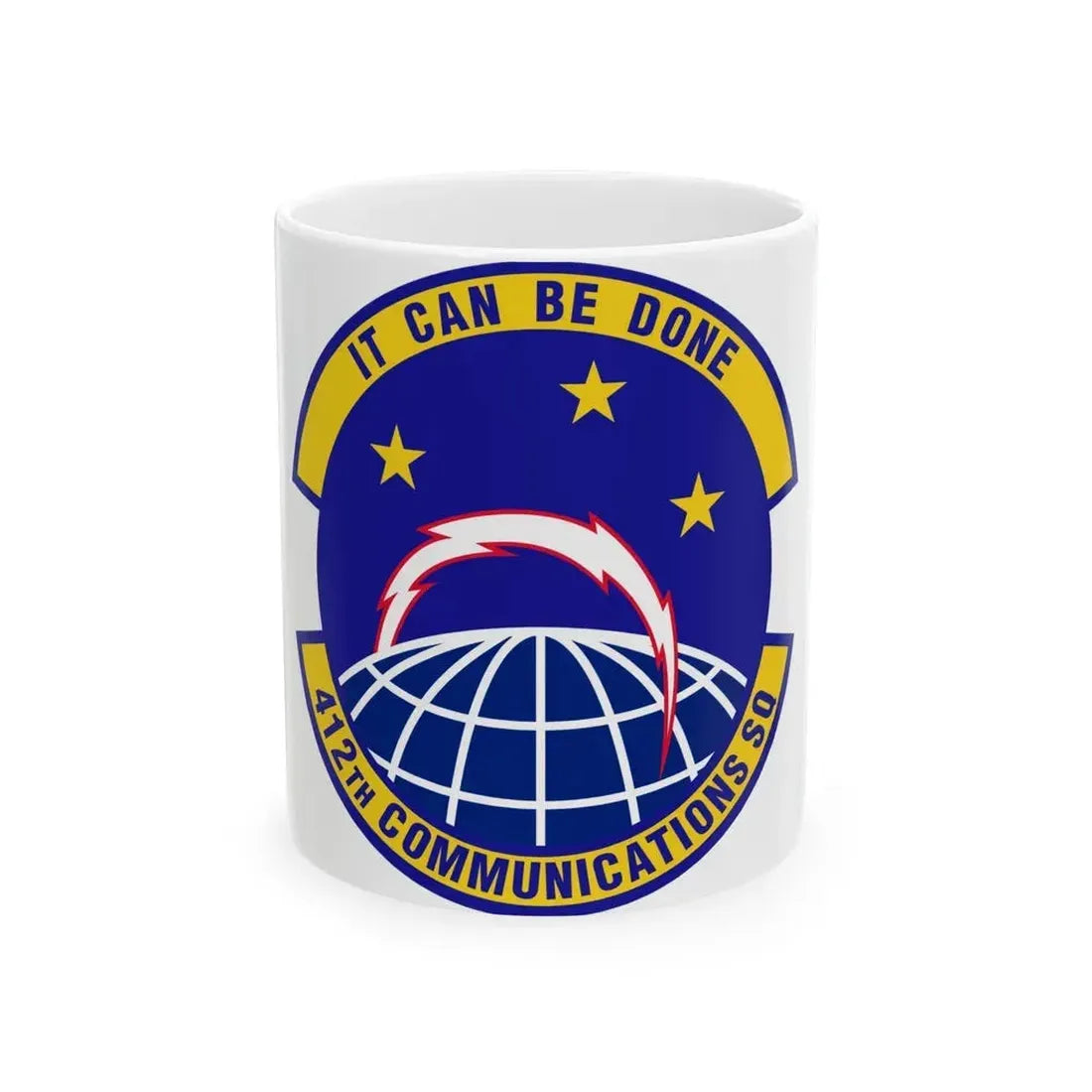 412th Communications Squadron (U.S. Air Force) White Coffee Mug 11oz - Go Mug Yourself