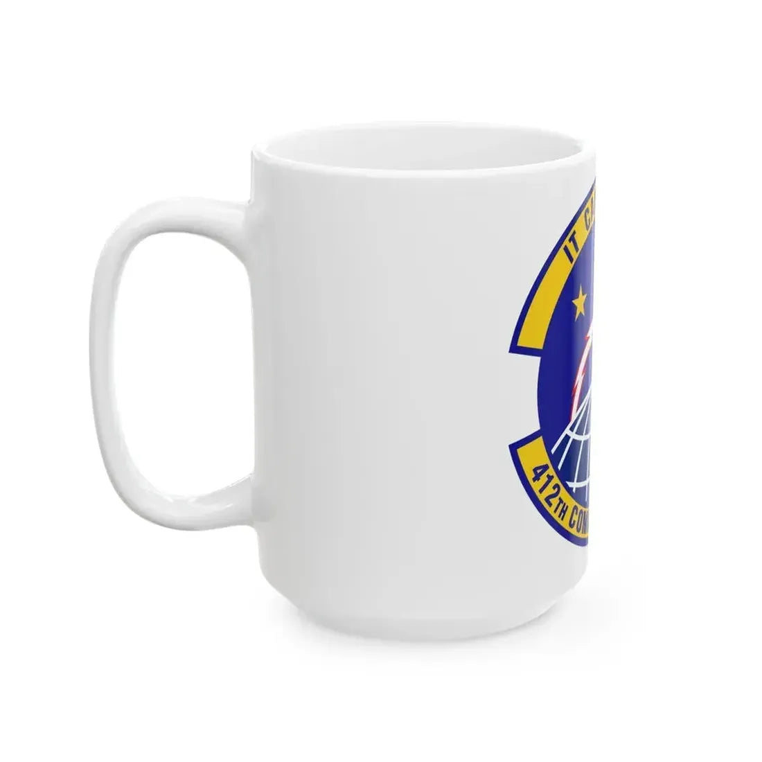 412th Communications Squadron (U.S. Air Force) White Coffee Mug - Go Mug Yourself