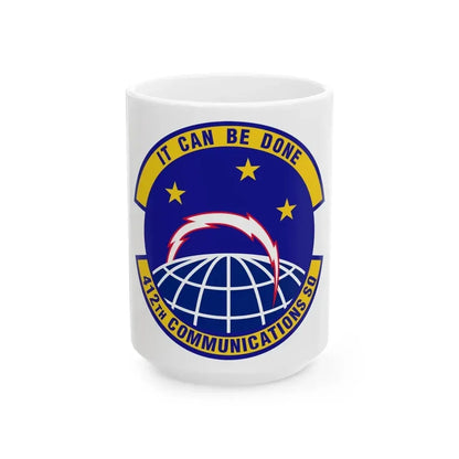 412th Communications Squadron (U.S. Air Force) White Coffee Mug - Go Mug Yourself
