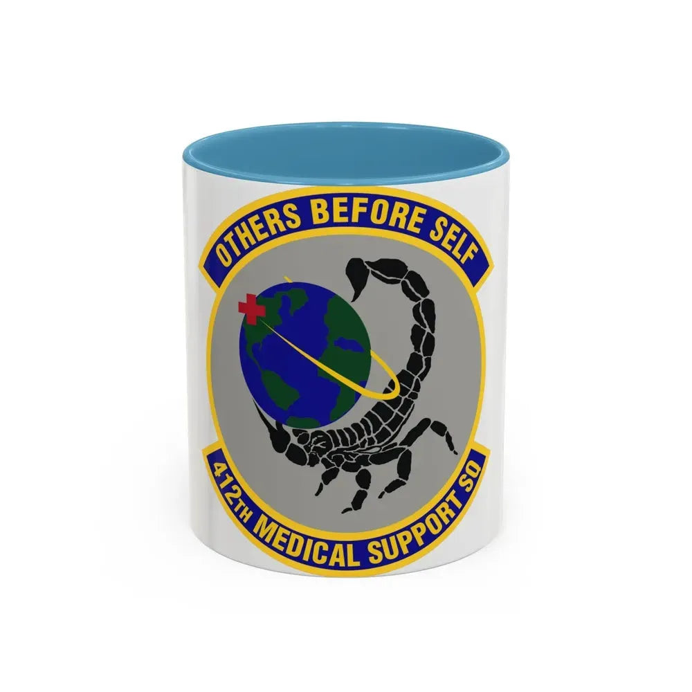 412th Medical Support Squadron (U.S. Air Force) Accent Coffee Mug 11oz Light Blue - Go Mug Yourself