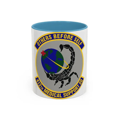 412th Medical Support Squadron (U.S. Air Force) Accent Coffee Mug 11oz Light Blue - Go Mug Yourself