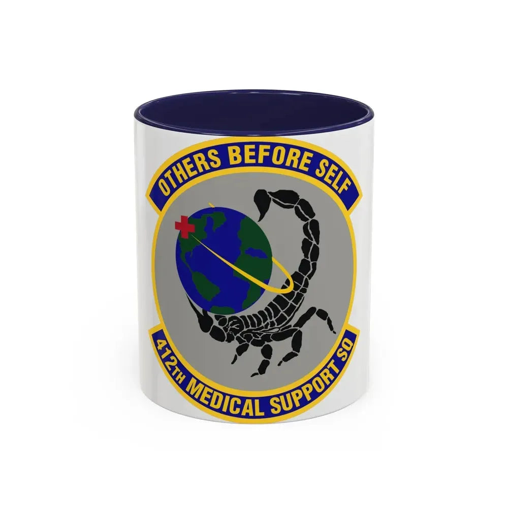 412th Medical Support Squadron (U.S. Air Force) Accent Coffee Mug 11oz Navy - Go Mug Yourself