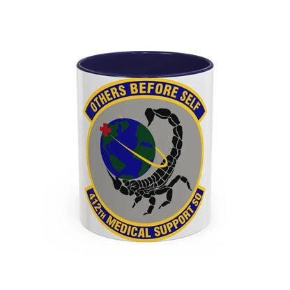 412th Medical Support Squadron (U.S. Air Force) Accent Coffee Mug 11oz Navy - Go Mug Yourself
