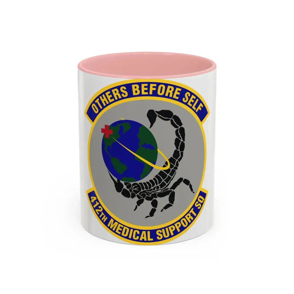 412th Medical Support Squadron (U.S. Air Force) Accent Coffee Mug 11oz Pink - Go Mug Yourself