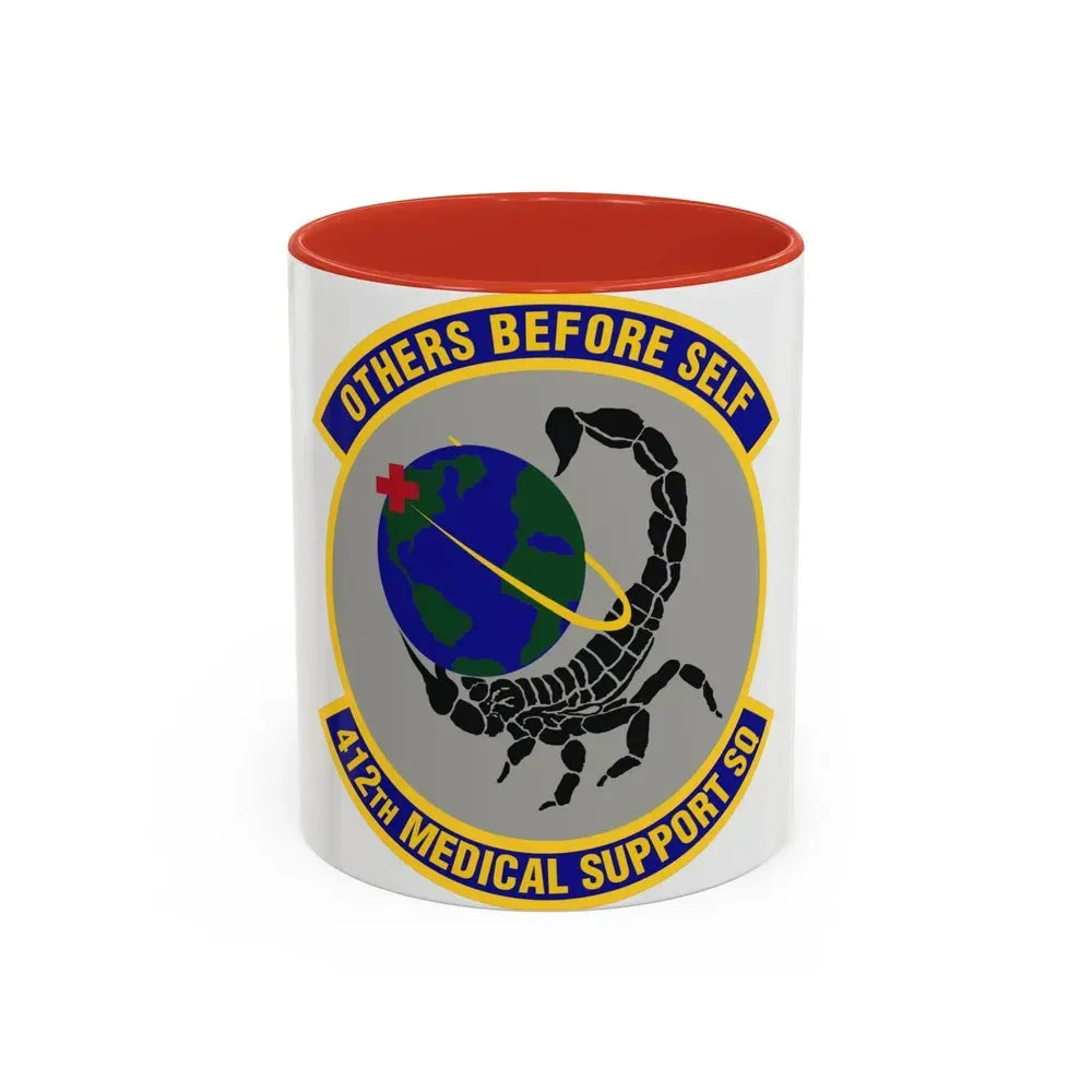 412th Medical Support Squadron (U.S. Air Force) Accent Coffee Mug 11oz Red - Go Mug Yourself