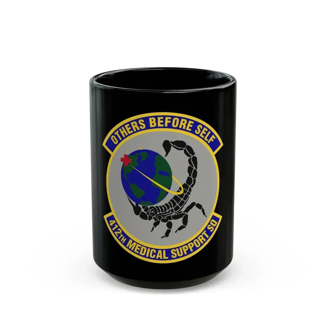 412th Medical Support Squadron (U.S. Air Force) Black Coffee Mug 15oz - Go Mug Yourself