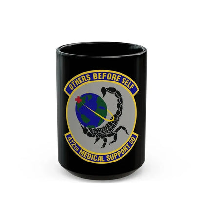 412th Medical Support Squadron (U.S. Air Force) Black Coffee Mug 15oz - Go Mug Yourself