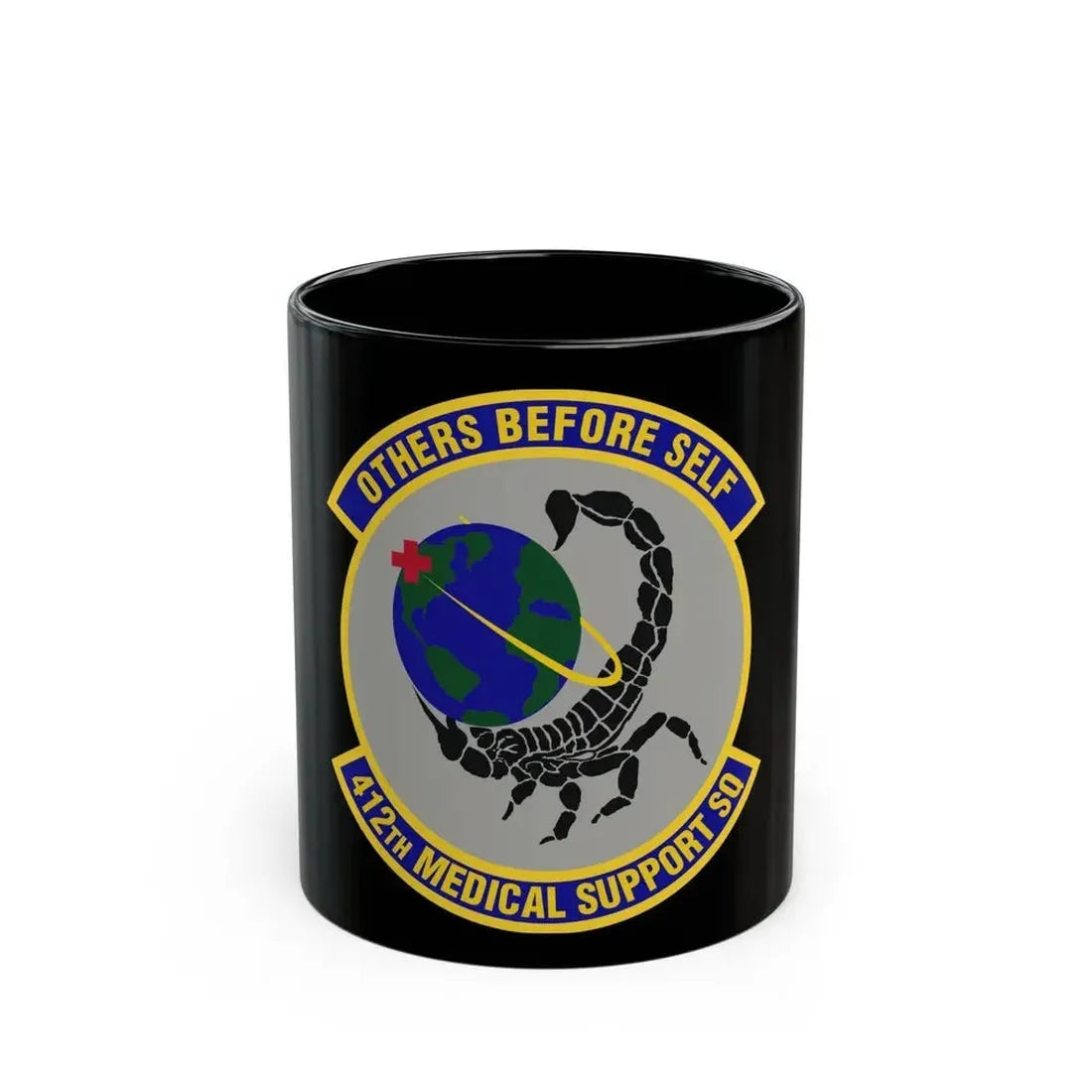412th Medical Support Squadron (U.S. Air Force) Black Coffee Mug - Go Mug Yourself